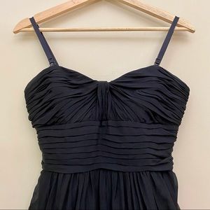 BCBG Black Silk Sweetheart Strapless Mini Cocktail Party Dress Women’s 4/Small